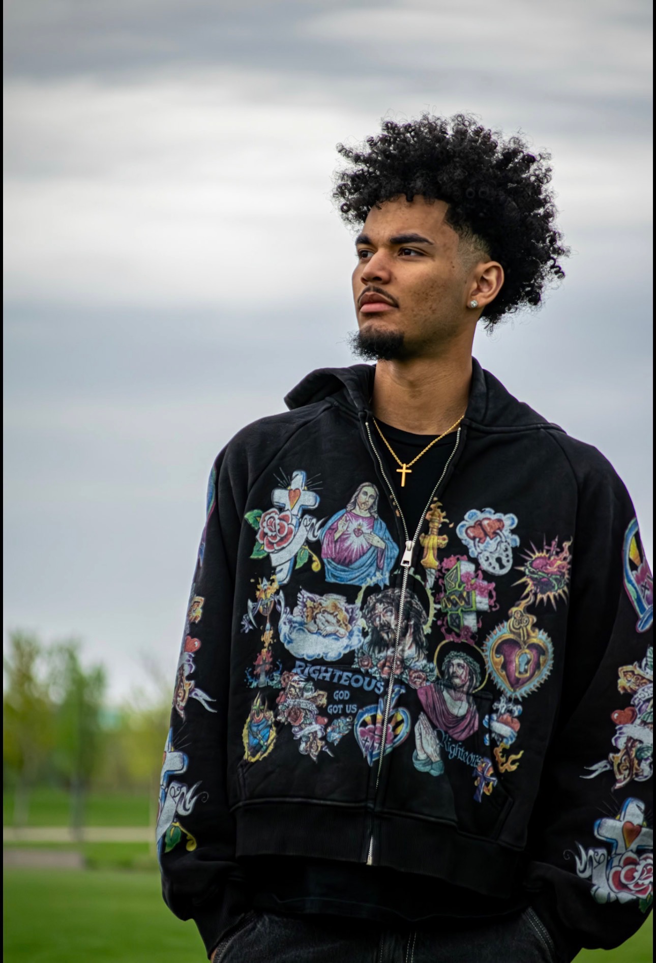 Tian Chatman in a lifestyle portrait outdoors